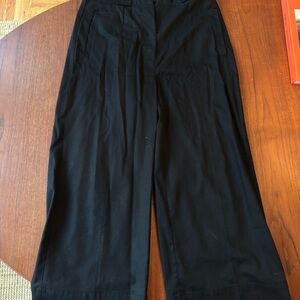 Banana Republic Classic Black & Tan Wide Legged Pants